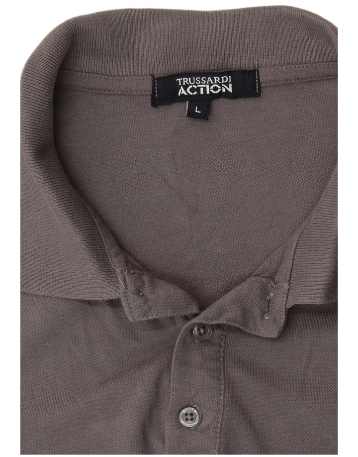 TRUSSARDI herre poloshirt, stor grå