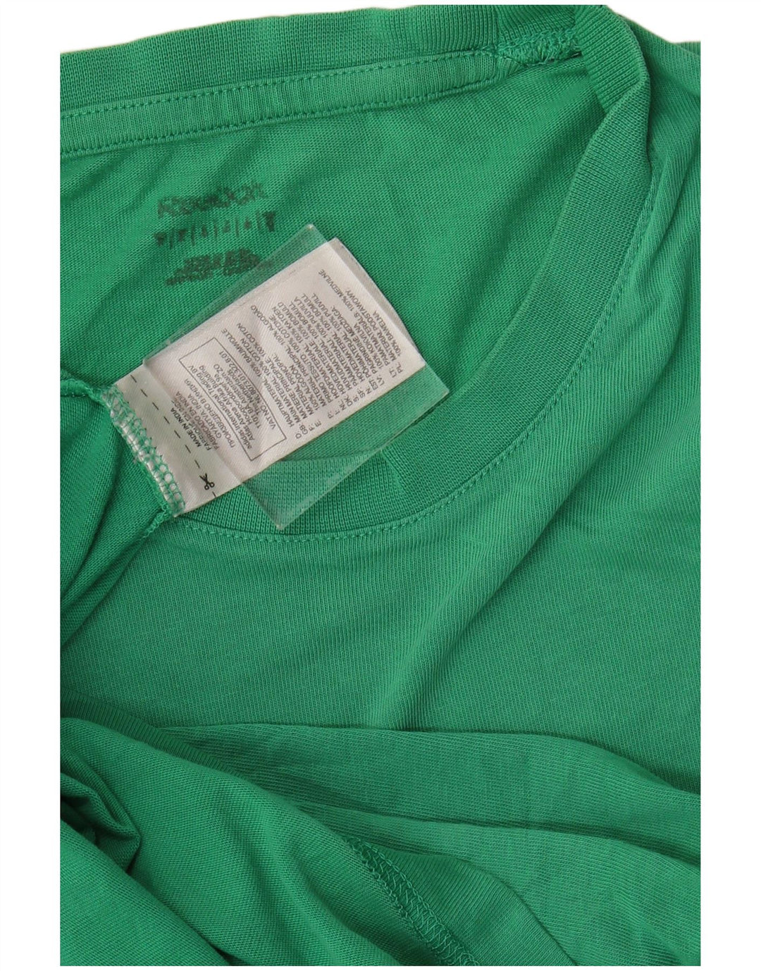 REEBOK Mens T-Shirt Top Medium Green Cotton