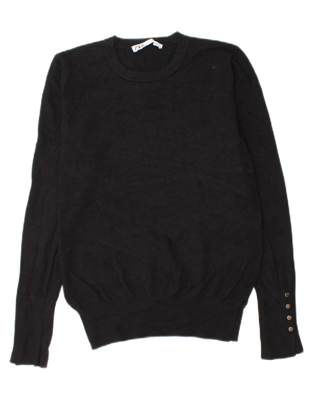 Zara Dame Jumper Sweater UK 14 Stor Sort