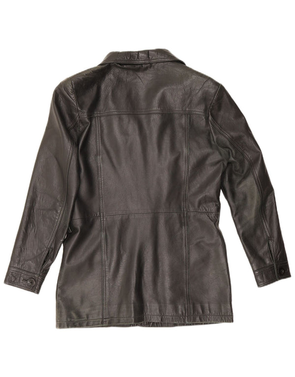 Matinee Dame Læderjakke UK 14 Medium Sort