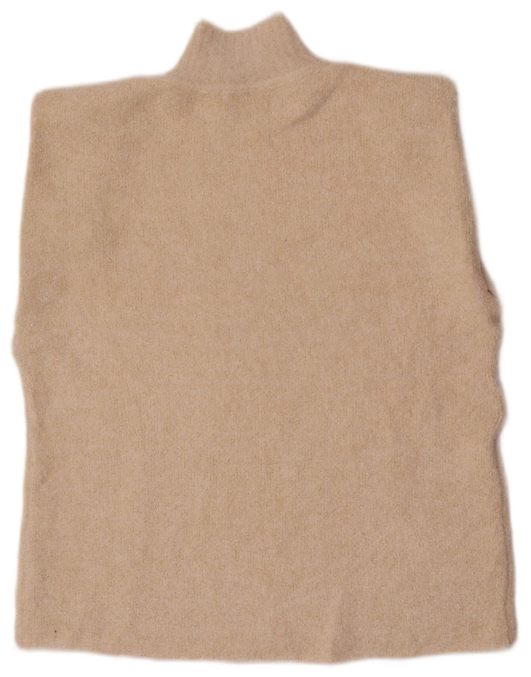 Zara Dame Oversized Vest Tank Top UK 10 Small Off White Akryl