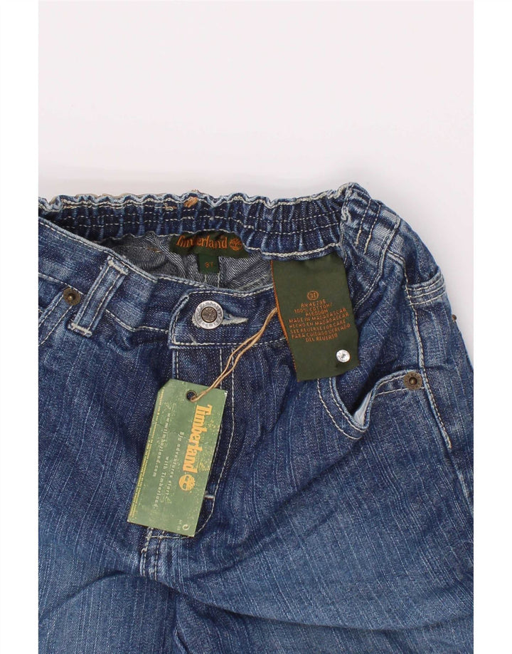 Timberland Boys Cargo Denim Shorts 2-3 år W22 Blå Bomuld