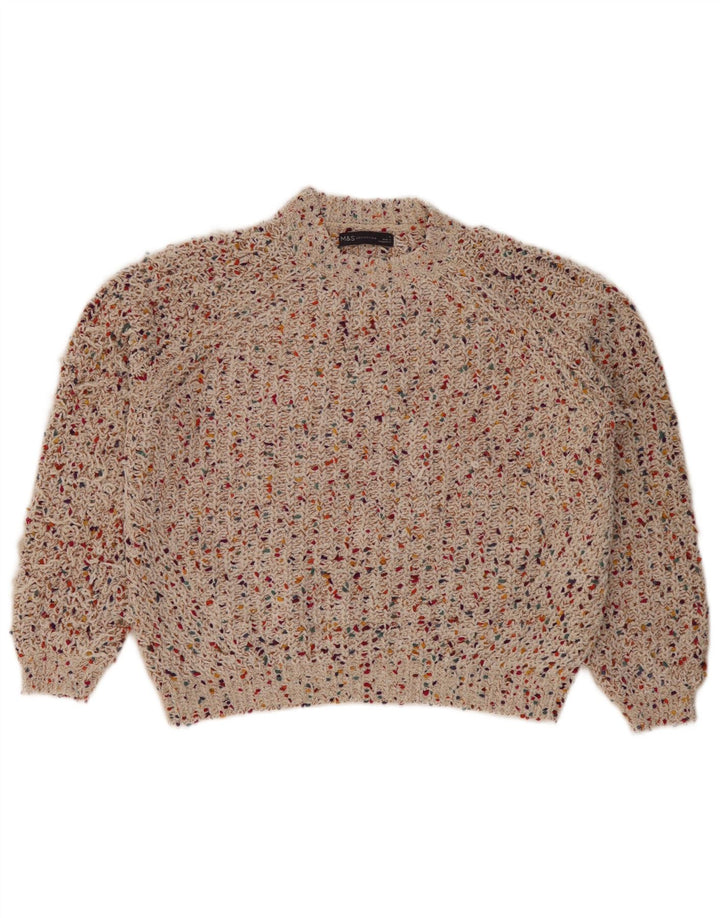 Marks & Spencer Dame Turtle Neck Jumper Sweater UK 14 Medium Multicoloure