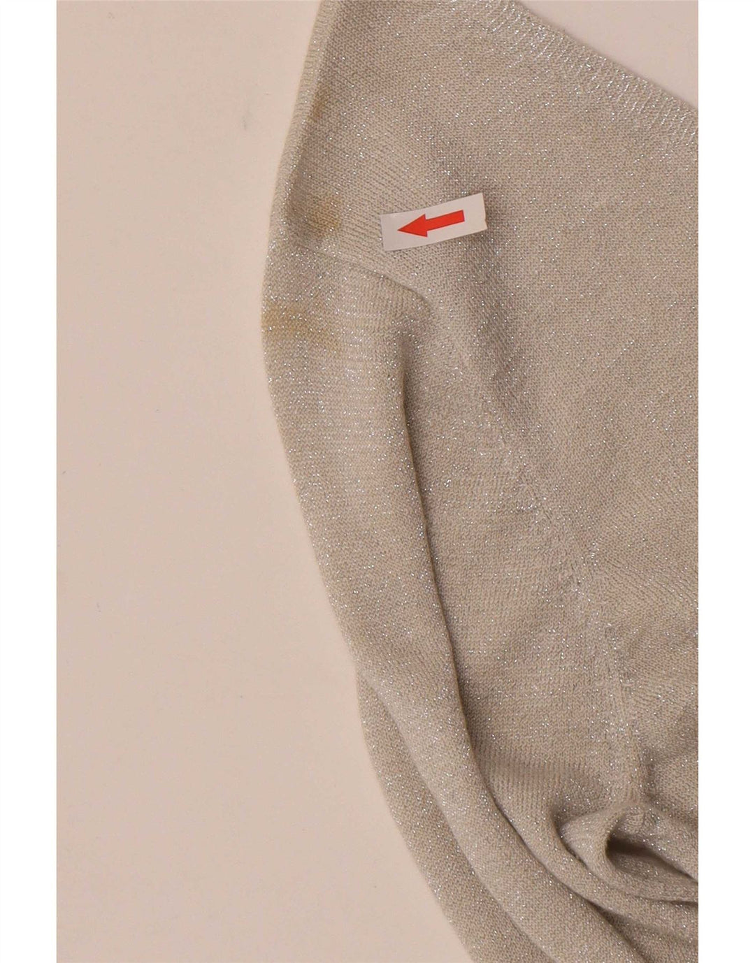 Oasis Dame Top Langærmet UK 16 Large Grå Flecked Viscose