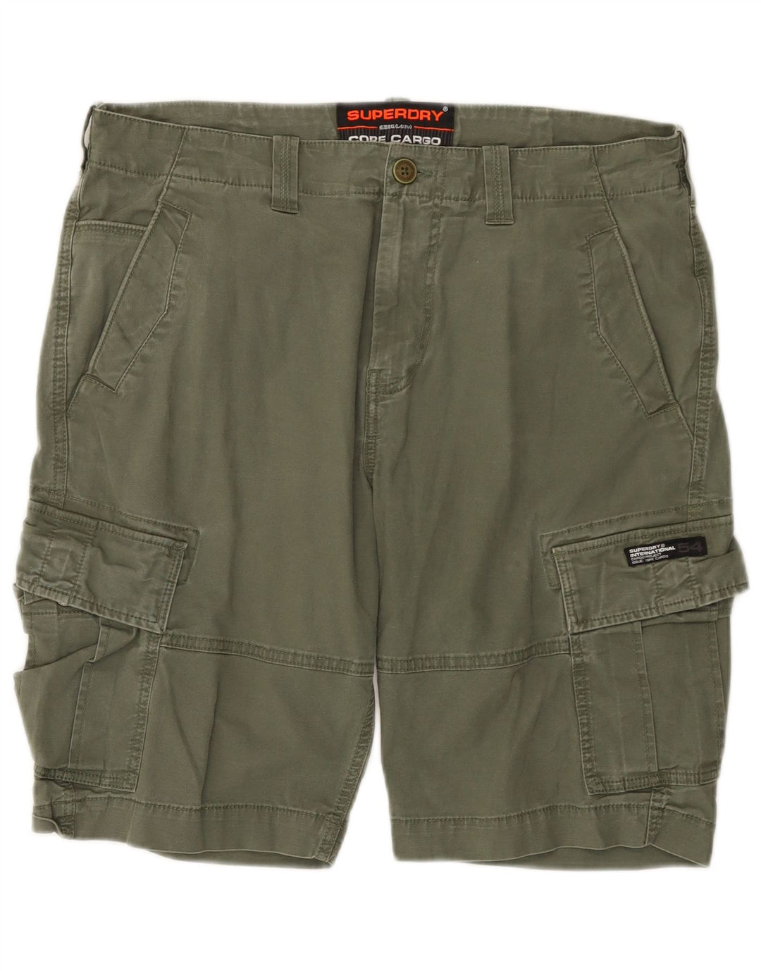 SUPERDRY Cargo Shorts til mænd W36 Large Khaki Bomuld
