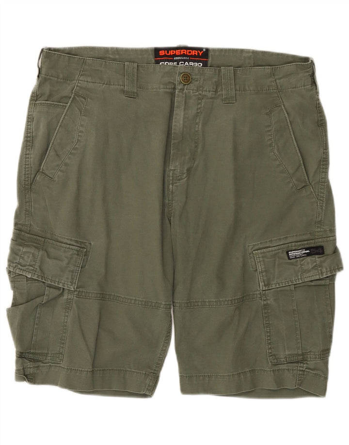 SUPERDRY Cargo Shorts til mænd W36 Large Khaki Bomuld