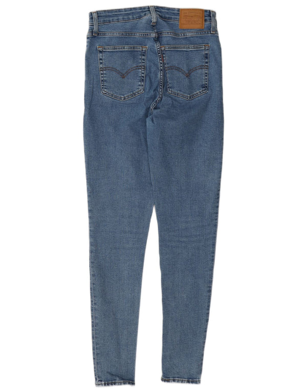 Levi's Dame 721 Skinny Jeans med høj talje W28 L30 Blå Bomuld
