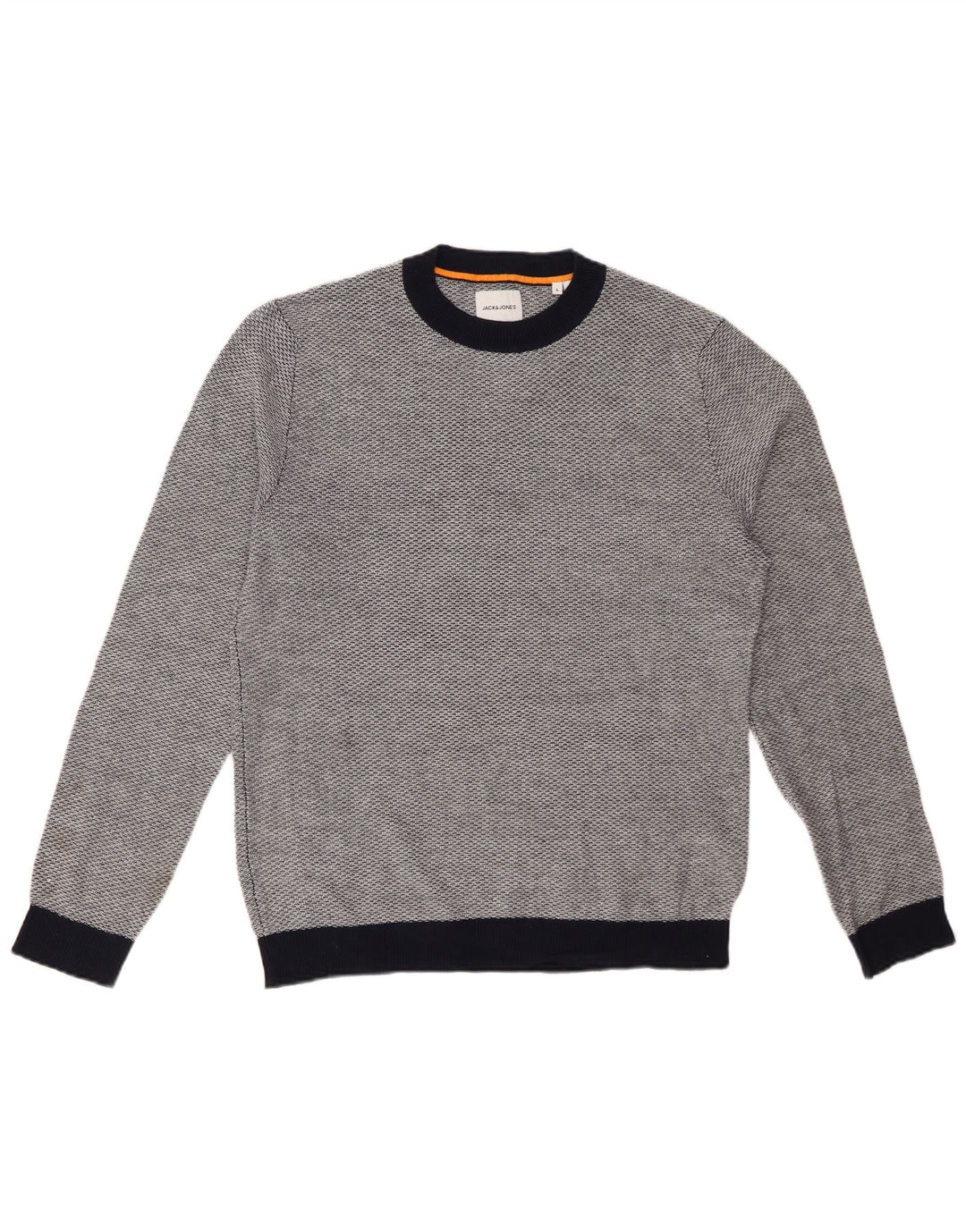 JACK & JONES Herre Crew Neck Jumper Sweater Stor Grå Akryl