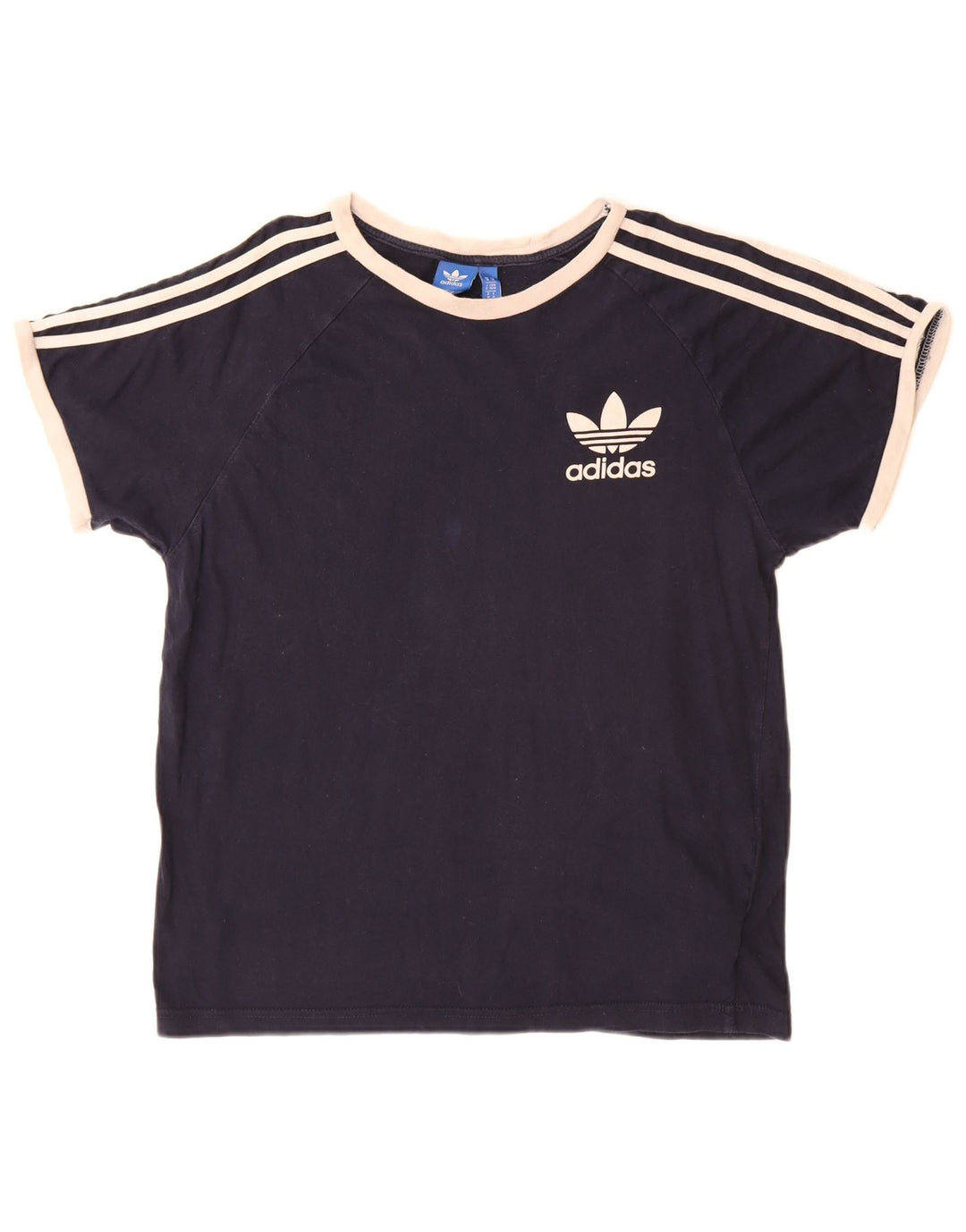 Adidas herre T-shirt top mellem marineblå bomuld