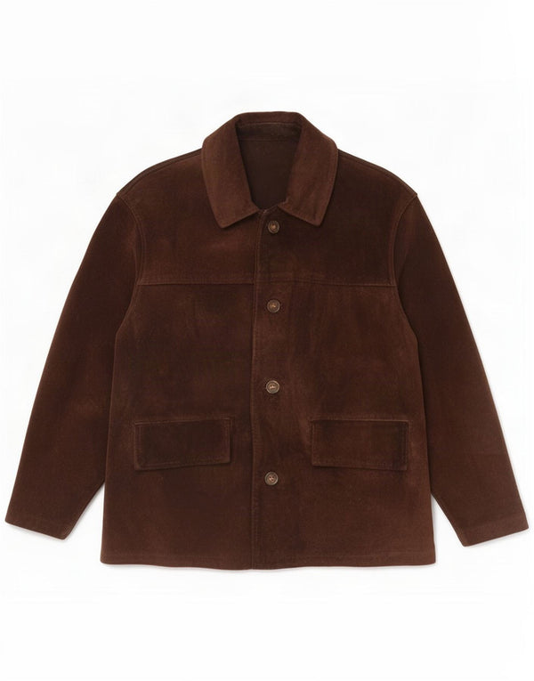 Vintage herre ruskindsjakke UK 38 Medium Brown