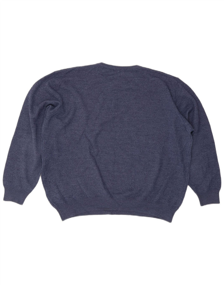 Pierre Cardin Herre rund hals sweater 3XL marineblå uld