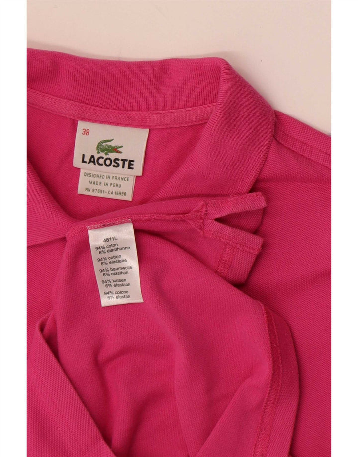 Lacoste Dame Polo Shirt EU 38 Medium Pink Bomuld