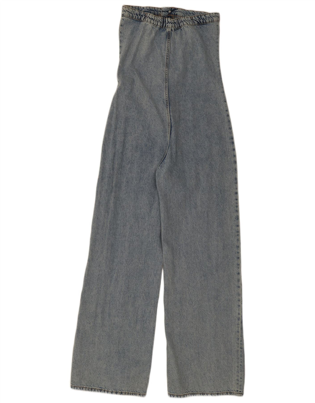 Zara Dame Denim Strapløs Jumpsuit UK 10 Small Blue