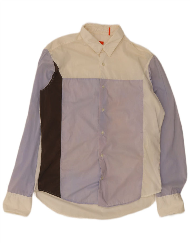 Hugo Boss Herreskjorte Medium Flerfarvet Colourblock Bomuld