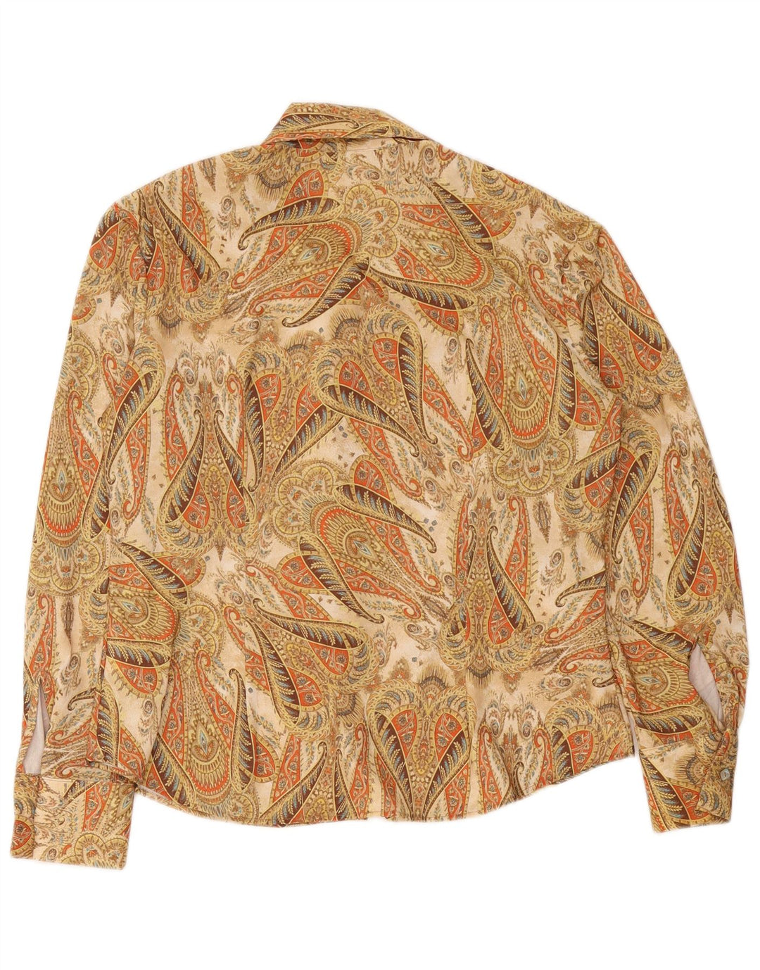 Vintage dameskjorte IT 50 XL Beige Paisley Polyester