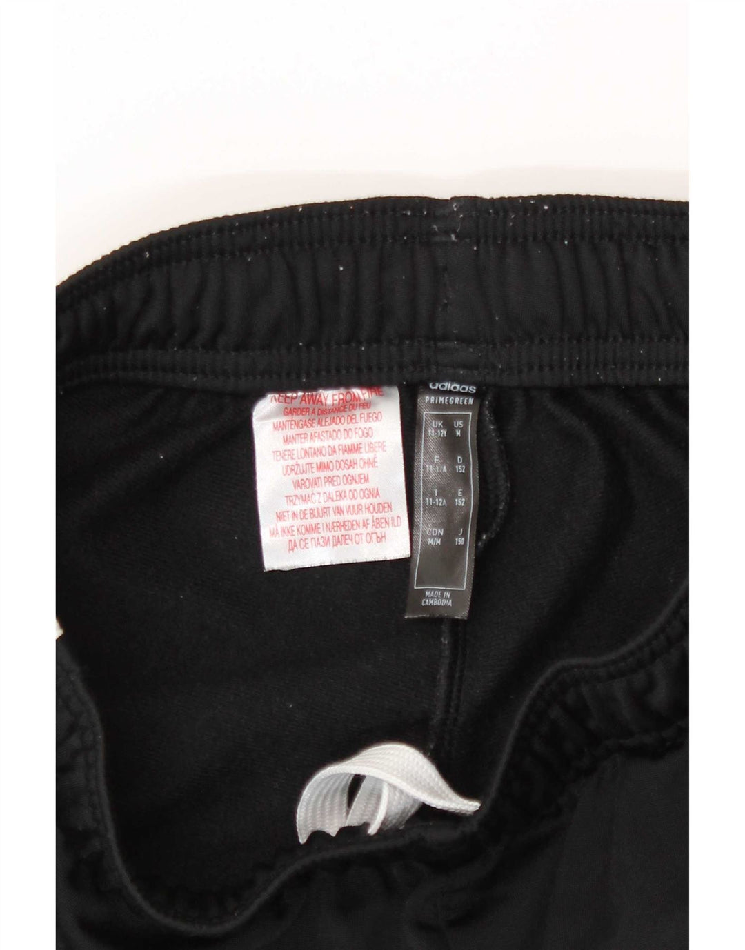 Adidas Drenge Træningsdragt Bukser Joggers 11-12 År Sort Polyester