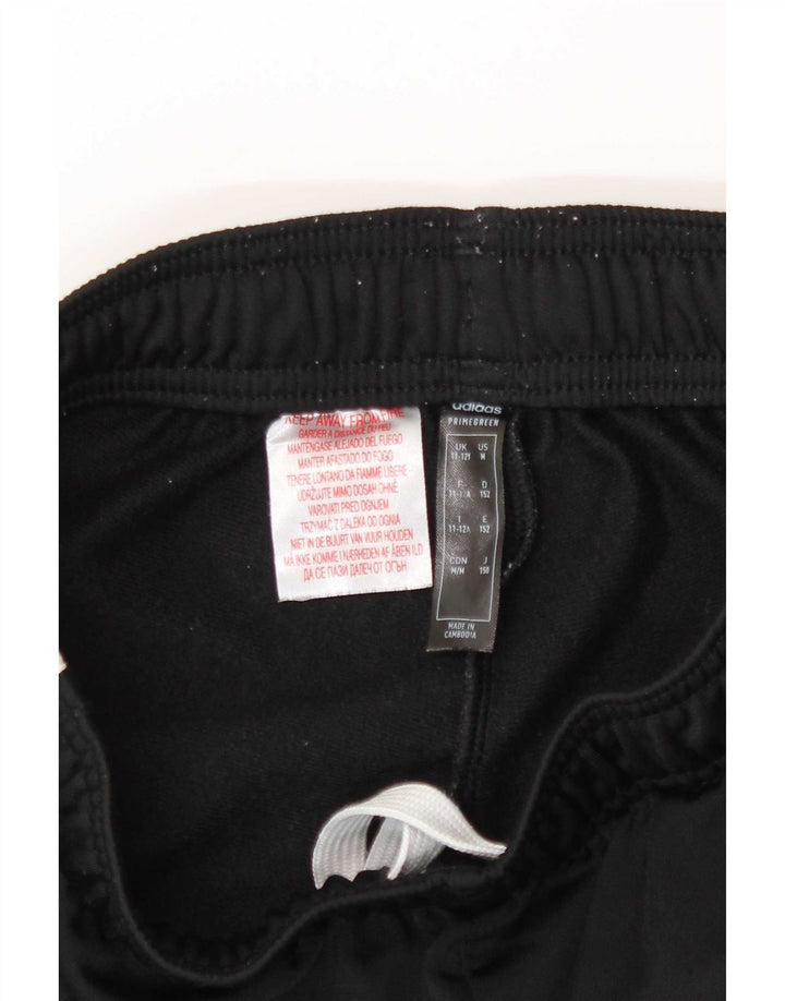 Adidas Drenge Træningsdragt Bukser Joggers 11-12 År Sort Polyester