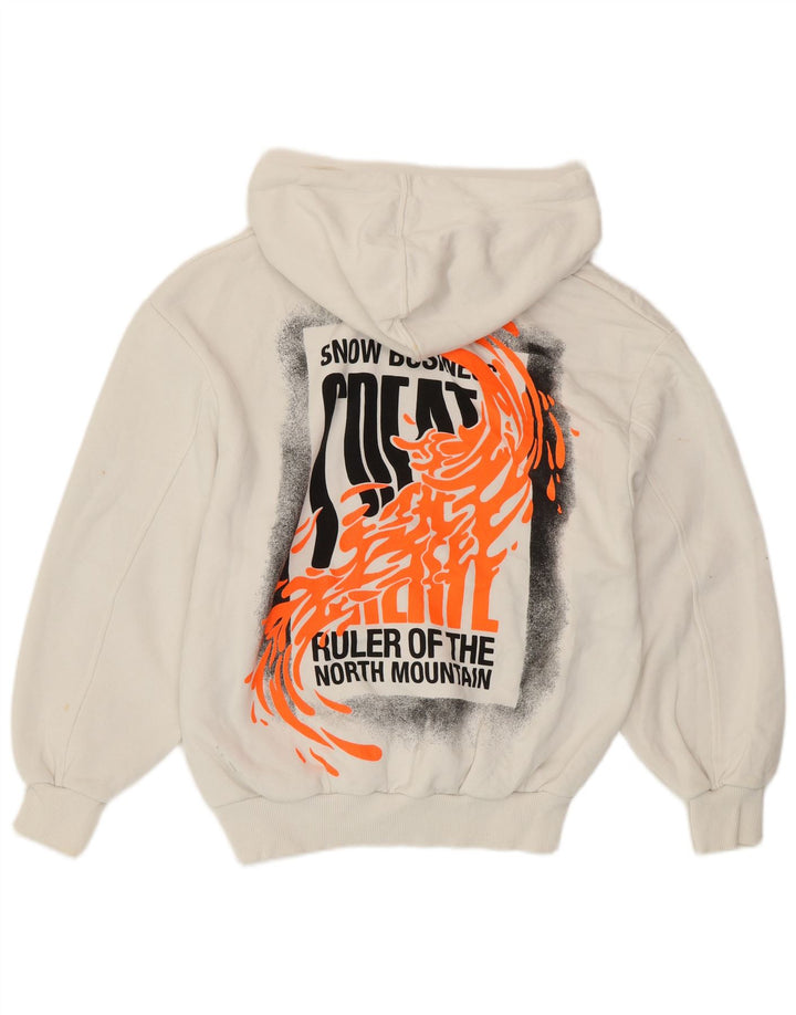 ZARA Frozen Graphic Hoodie Jumper UK 10 Small White