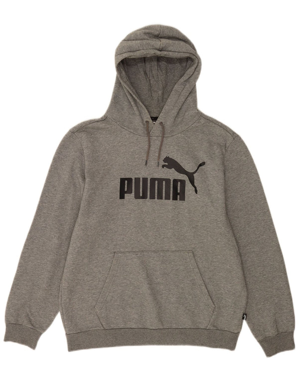 Puma Herre grafisk hættetrøje Jumper Medium Grey Flecked Bomuld