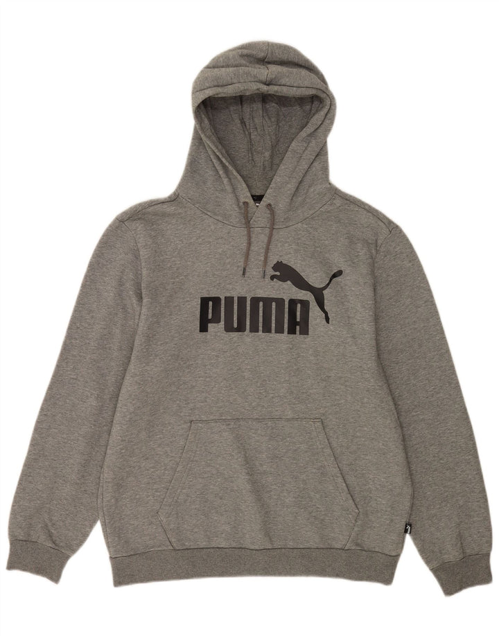 Puma Herre grafisk hættetrøje Jumper Medium Grey Flecked Bomuld