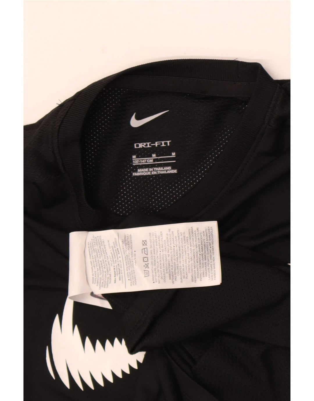 Nike drenge Dri Fit grafisk T-shirt top 10-11 år medium sort polyester