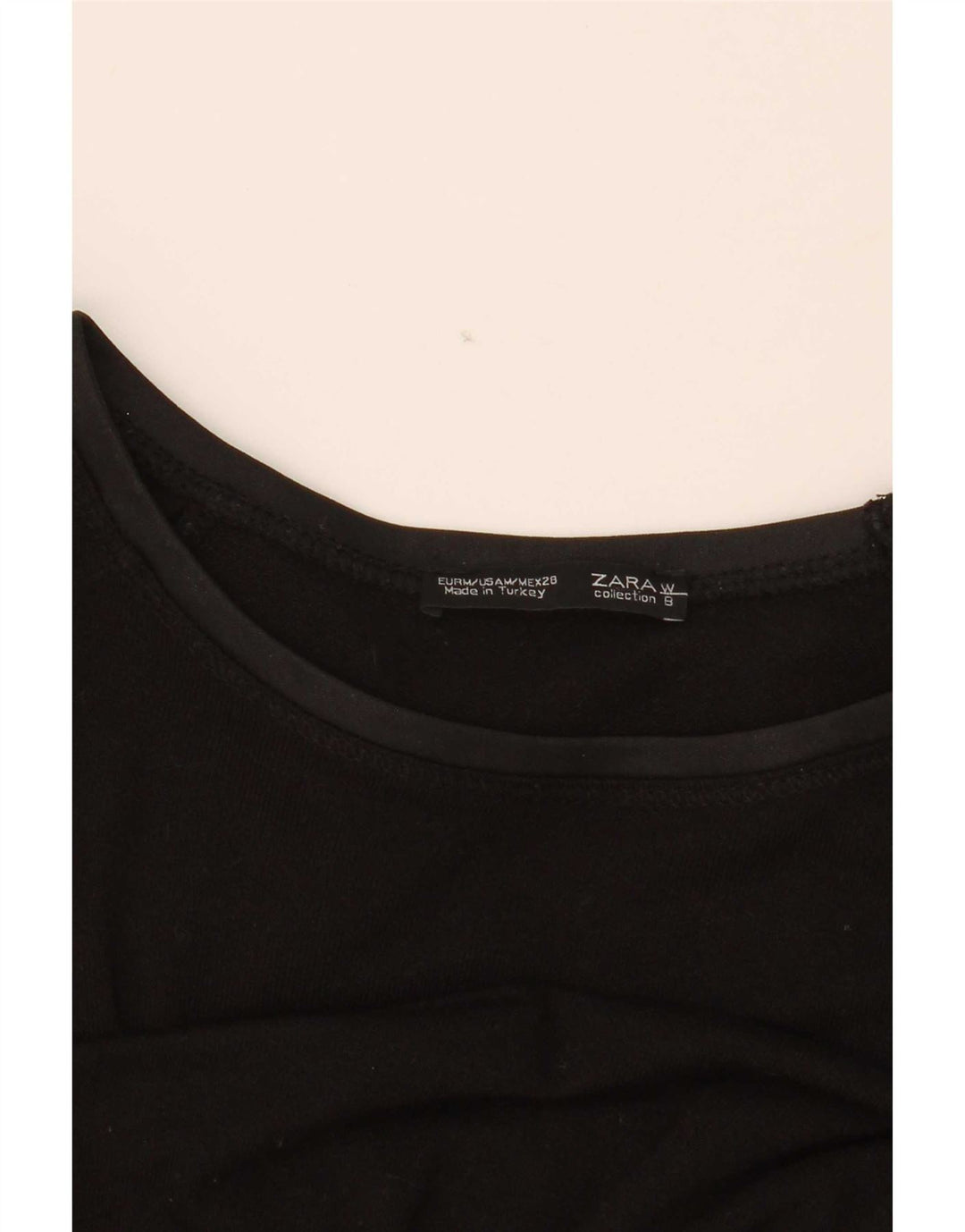 Zara Dametop Langærmet UK 14 Medium Sort