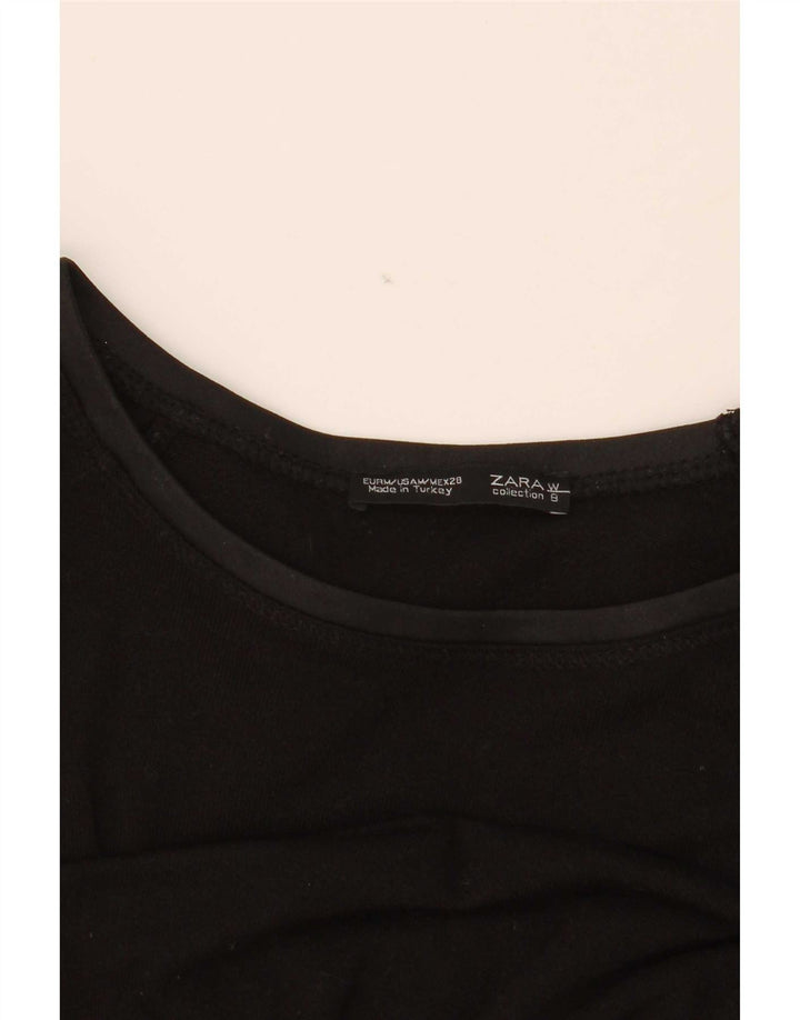 Zara Dametop Langærmet UK 14 Medium Sort