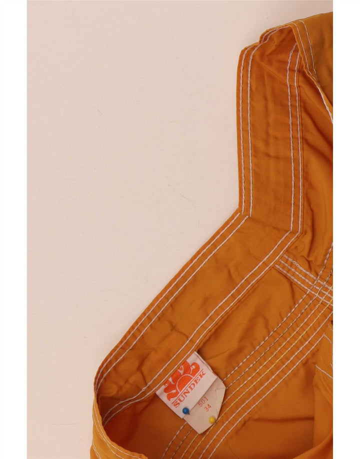 Sundek Herre badeshorts Stor Gul Colourblock Nylon