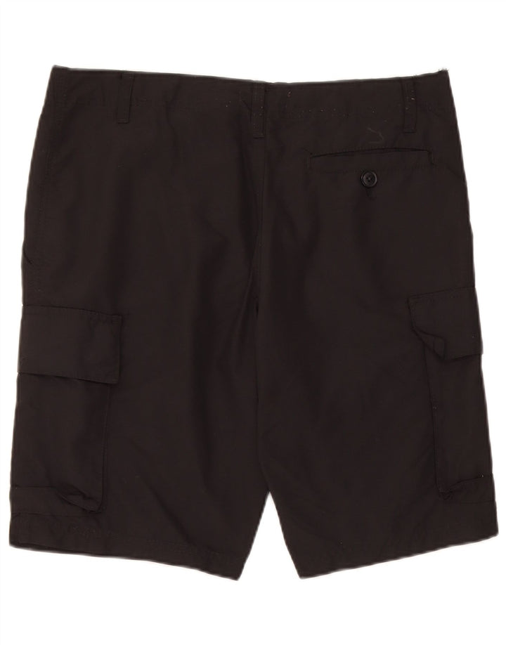 French Connection Herre Cargo Shorts Små W32 Sort Nylon