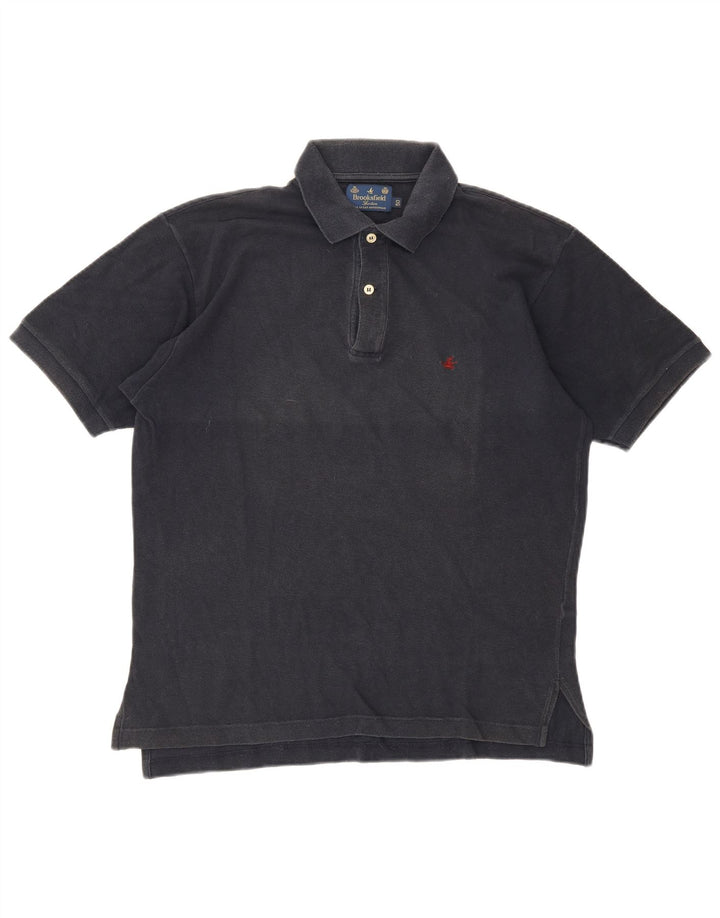 Brooksfield Polo Shirt til mænd IT 50 Mellem marineblå bomuld