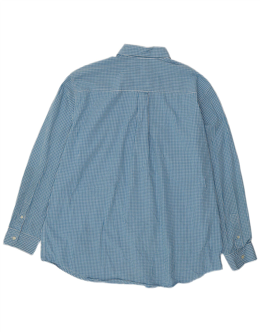Chaps Herre høj skjorte 2XL blå Gingham bomuld