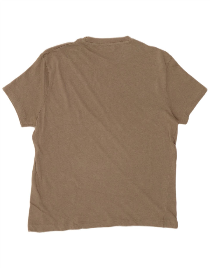 Zara Herre T-Shirt Top Medium Grå