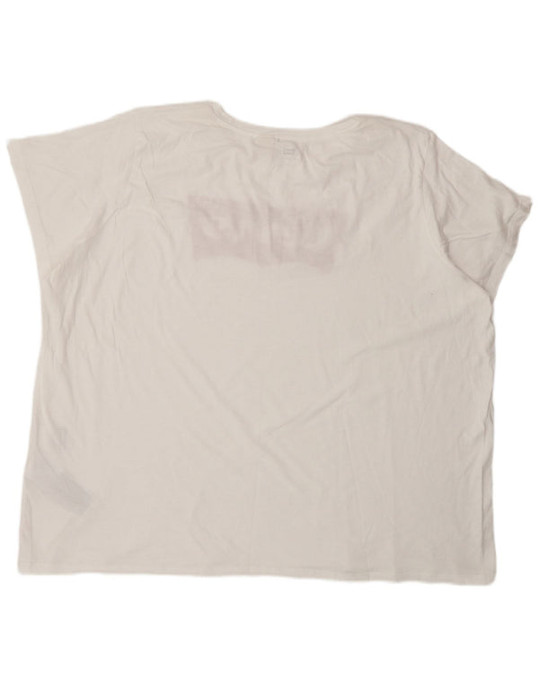 Levi's Herre grafisk T-shirt top 3XL hvid bomuld