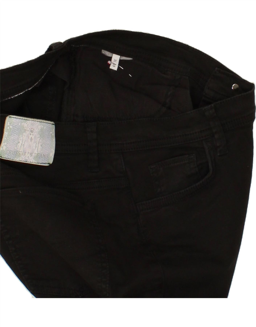 TRUSSARDI Womens Slim Jeans W31 L26 Black Vintage Trussardi and Second-Hand Trussardi from Messina Hembry 
