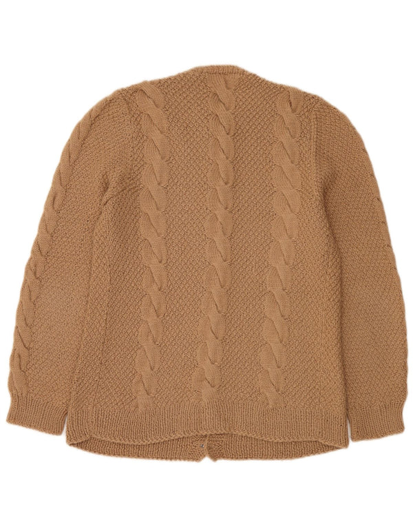 Vintage herre cardigan sweater stor beige