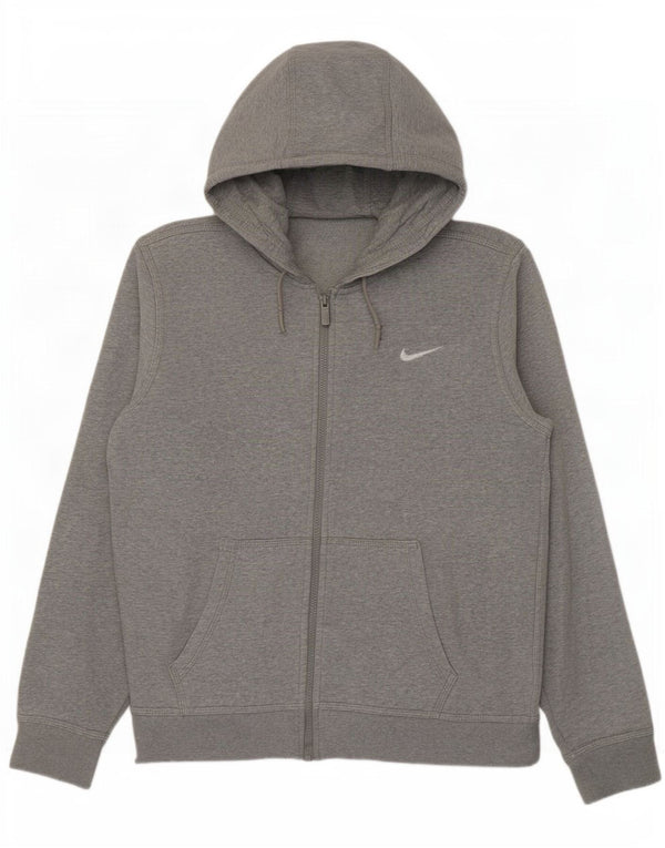 Nike hættetrøje med lynlås til mænd Medium Grey Flecked Bomuld