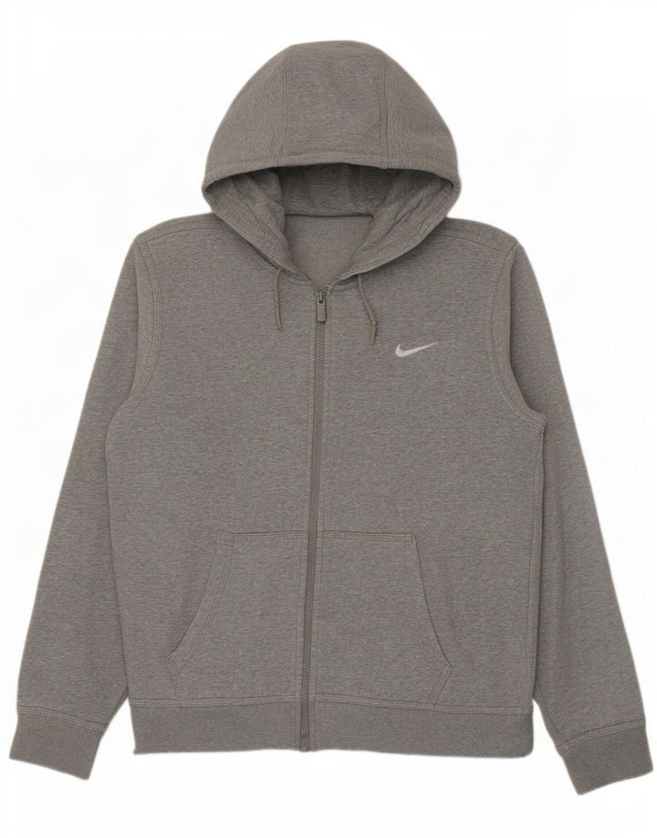 Nike hættetrøje med lynlås til mænd Medium Grey Flecked Bomuld