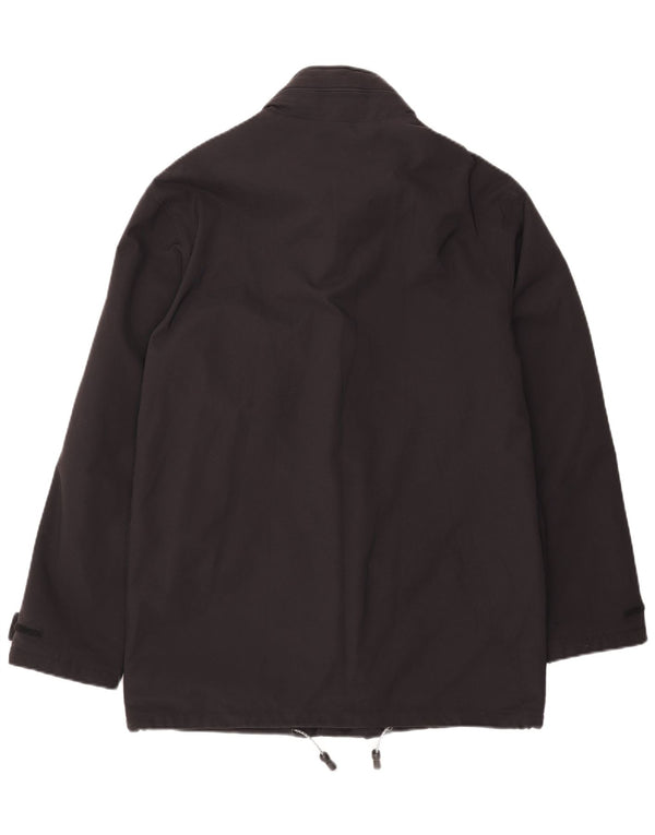 Gianfranco Ferre Herre Hooded Windbreaker Jacket UK 38 Medium Sort Nylon
