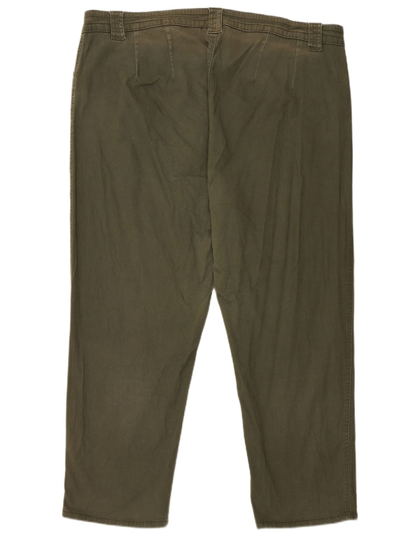 Marks & Spencer Womens Autograph Casual Trousers UK 20 2XL W42 L26 Green
