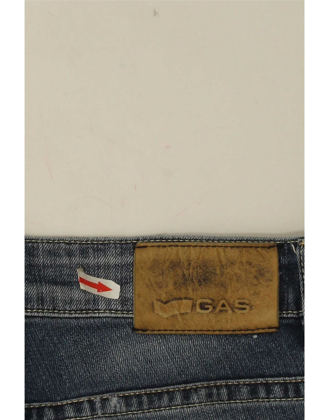 Gas Denim Shorts til mænd W32 Medium Blue Cotton