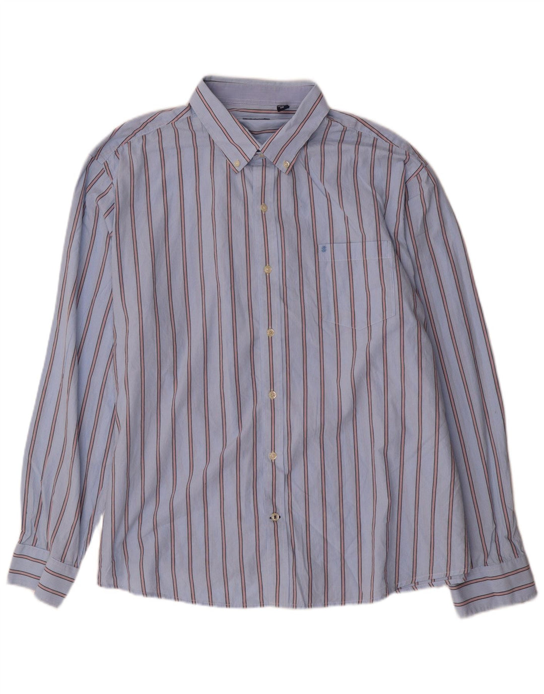 IZOD herreskjorte 2XL blå nålestribet bomuld