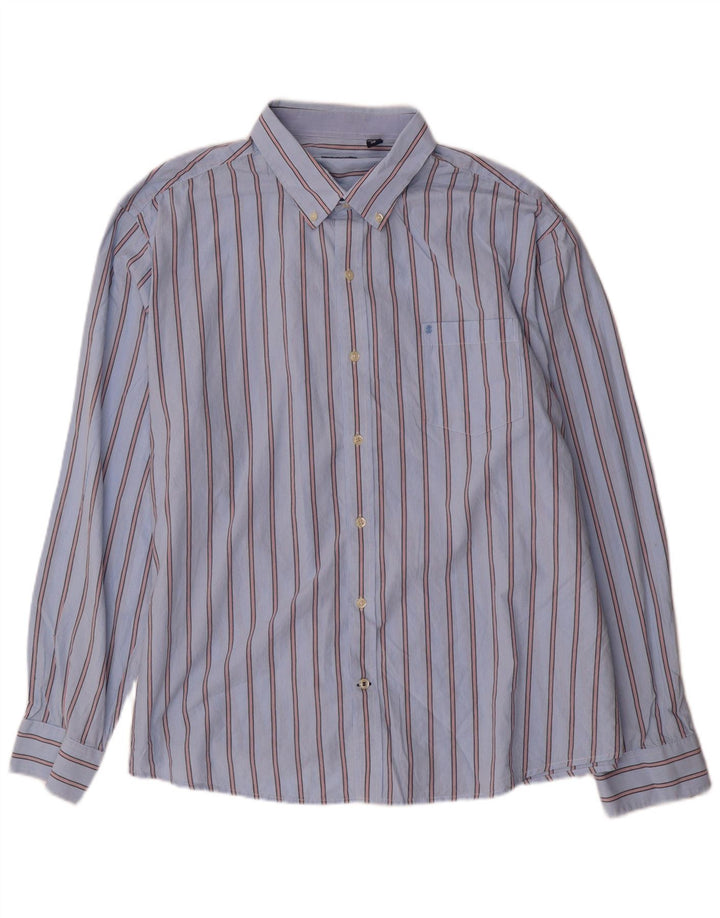 IZOD herreskjorte 2XL blå nålestribet bomuld