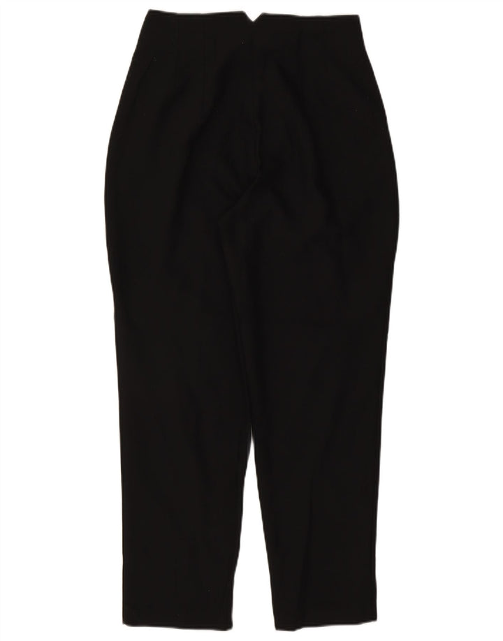 Zara Dame tilspidsede Casual Bukser Medium W28 L26 Sort Polyester