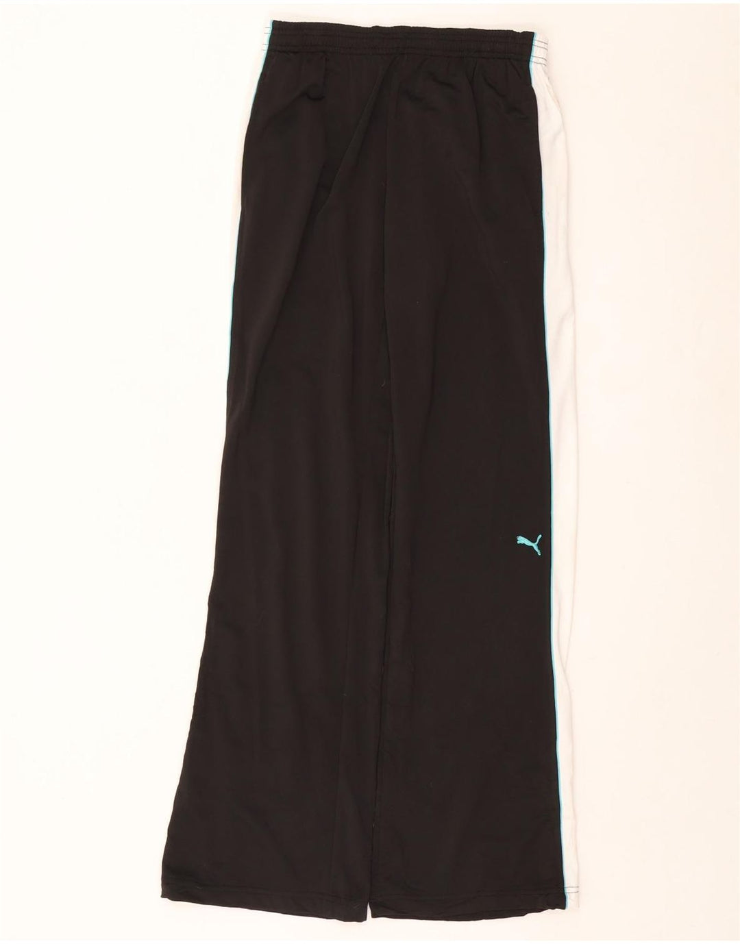 PUMA træningsdragt bukser til kvinder UK 14 Large Black Colourblock Polyester