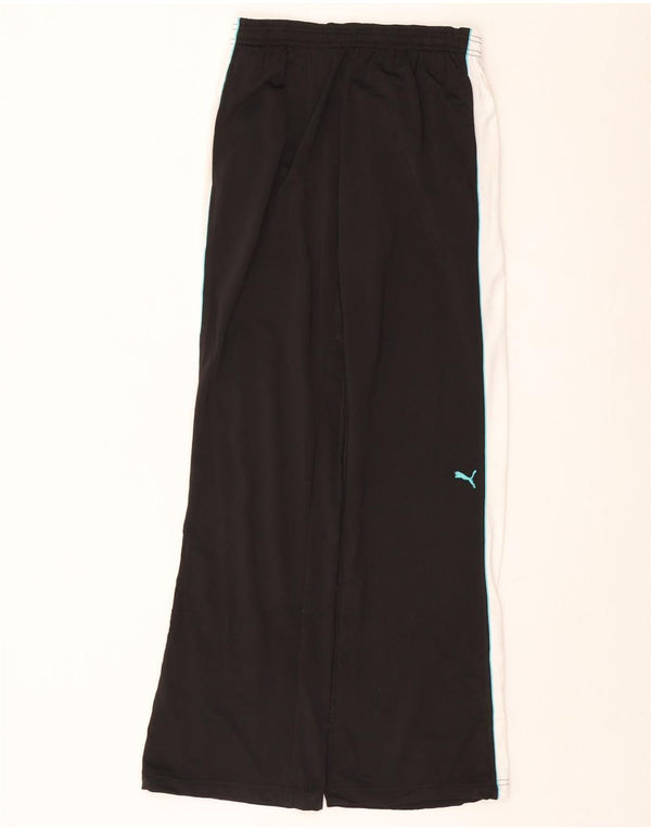 PUMA træningsdragt bukser til kvinder UK 14 Large Black Colourblock Polyester