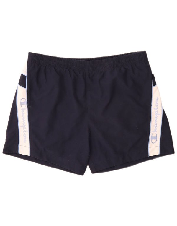 Champion Herre grafiske svømmeshorts XL Marineblå Colourblock Polyester