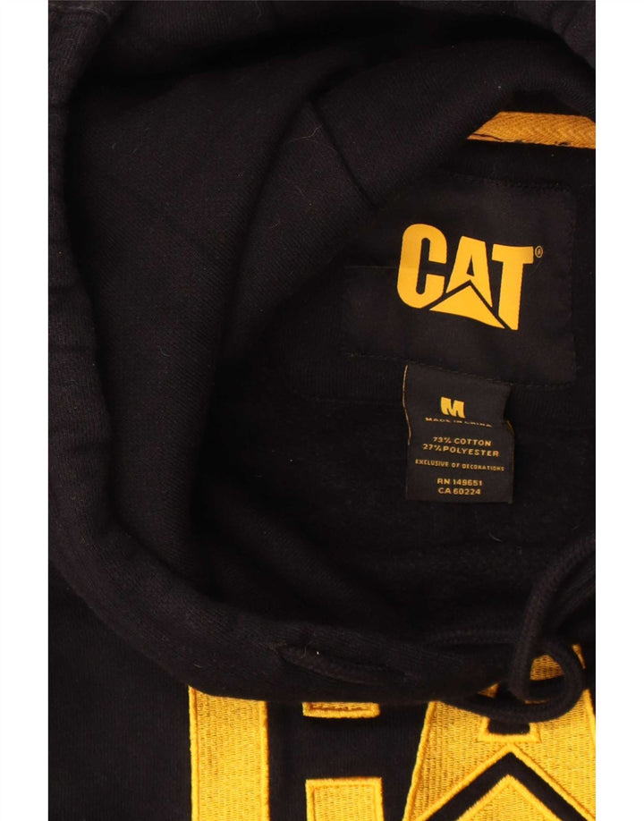 Caterpillar Herre grafisk hættetrøje Jumper Medium Sort Bomuld