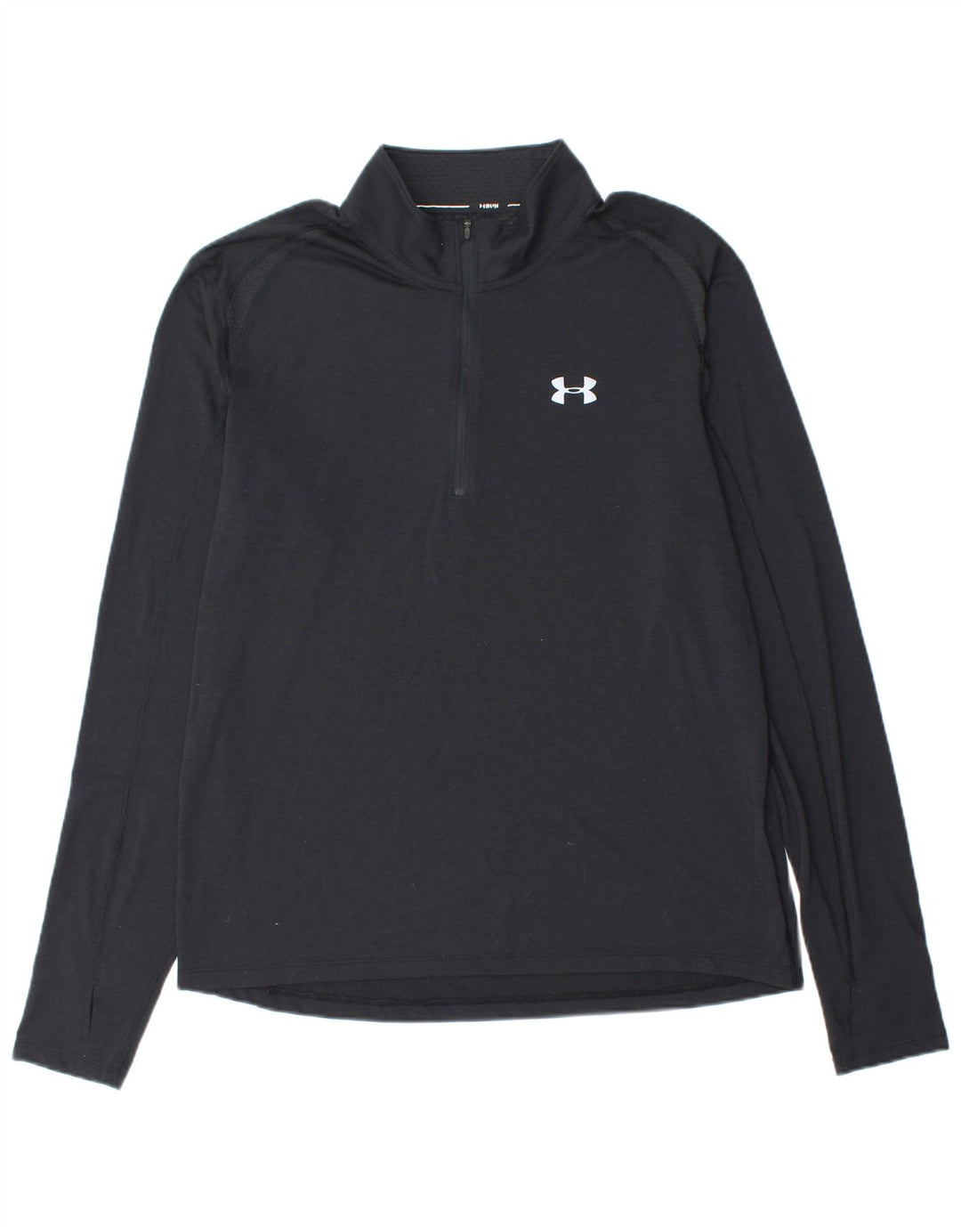 UNDER ARMOUR Herre Heat Gear Zip Neck Pullover Træningsdragt Top XL Sort