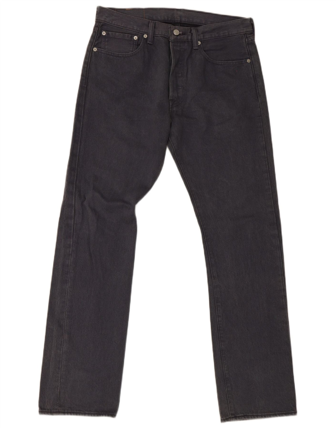 Levi's Herre 501 Straight Jeans W32 L32 Grå Bomuld