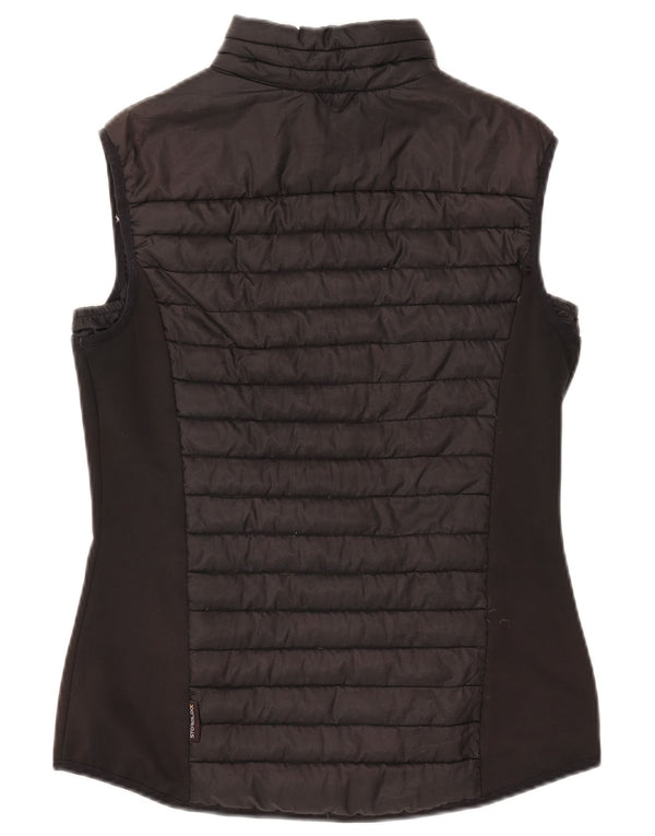 Jack Wolfskin Womens Polstret Gilet UK 12 Medium Black Polyester